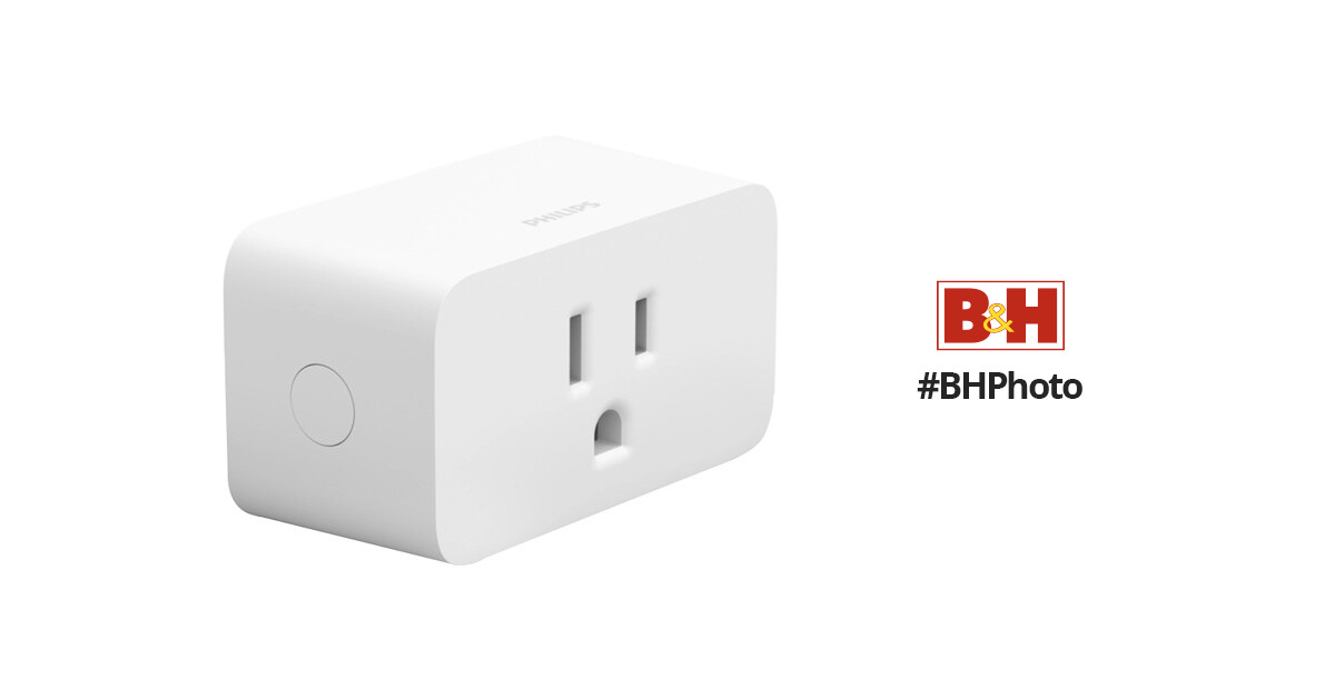 Philips Hue IRIS Smart Plug (White) 552349 B&H Photo Video