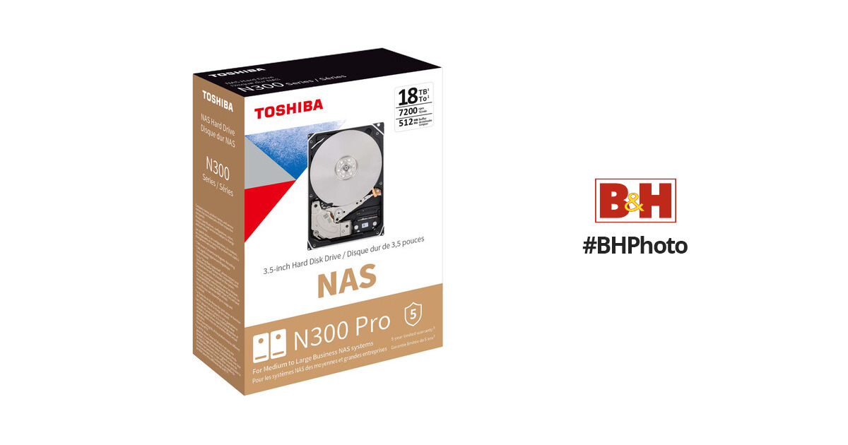Toshiba Unveils New N300 NAS 18TB Hard Disk Drives Series - PR Newswire APAC