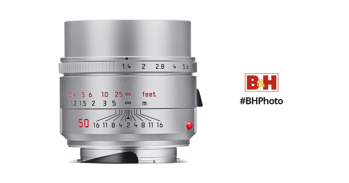 Leica Summilux-M 50mm f/1.4 ASPH. Lens (Leica M, Silver, 2023 Version)