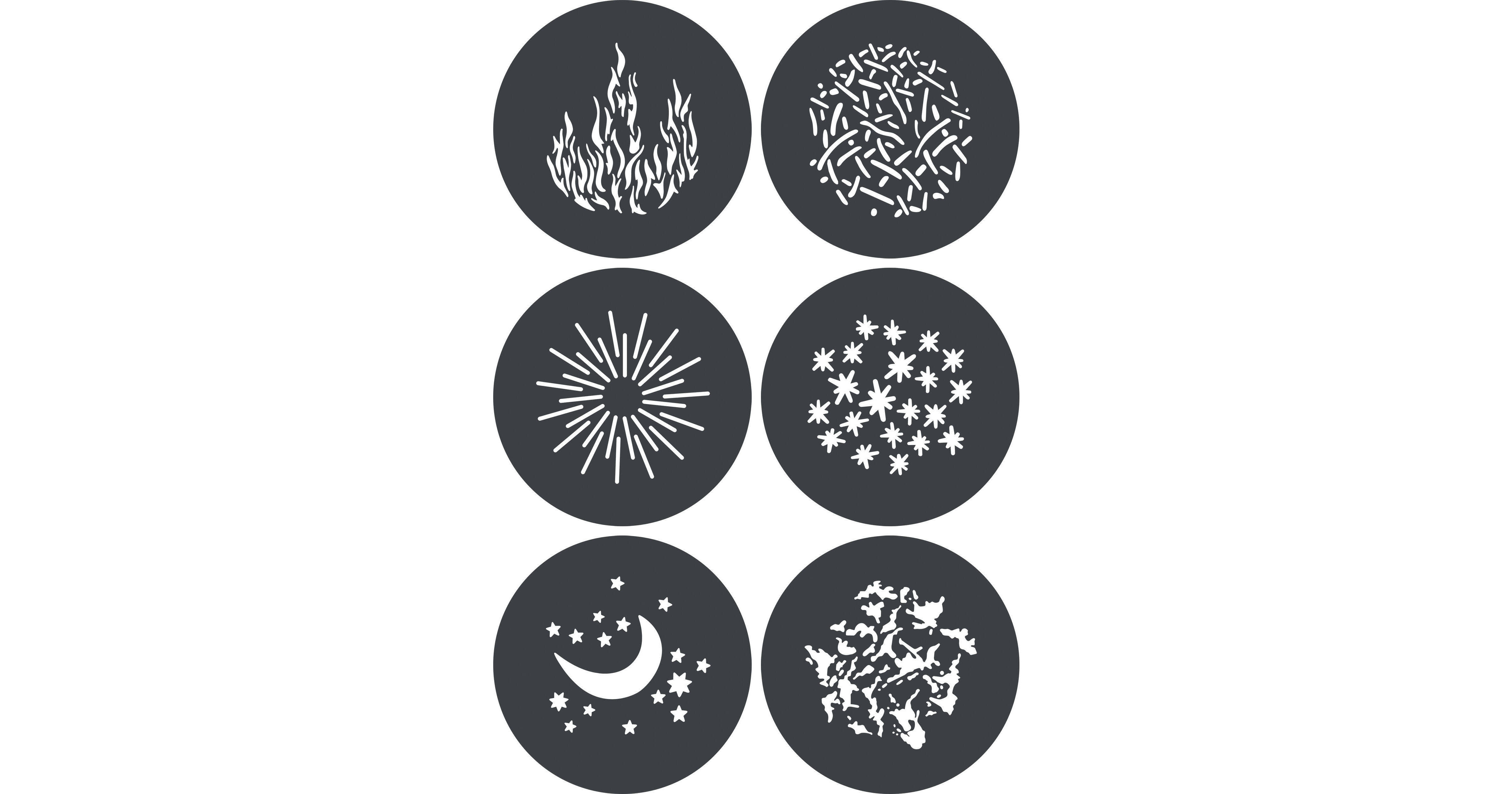 Godox GPGS1 Gobo Set for MG1200Bi Spotlight Mount (6Pack)