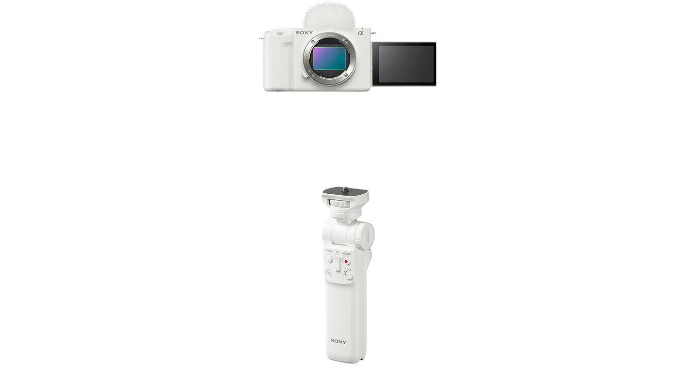 Sony ZV-E1 Mirrorless Camera with Wireless Shooting Grip (White)