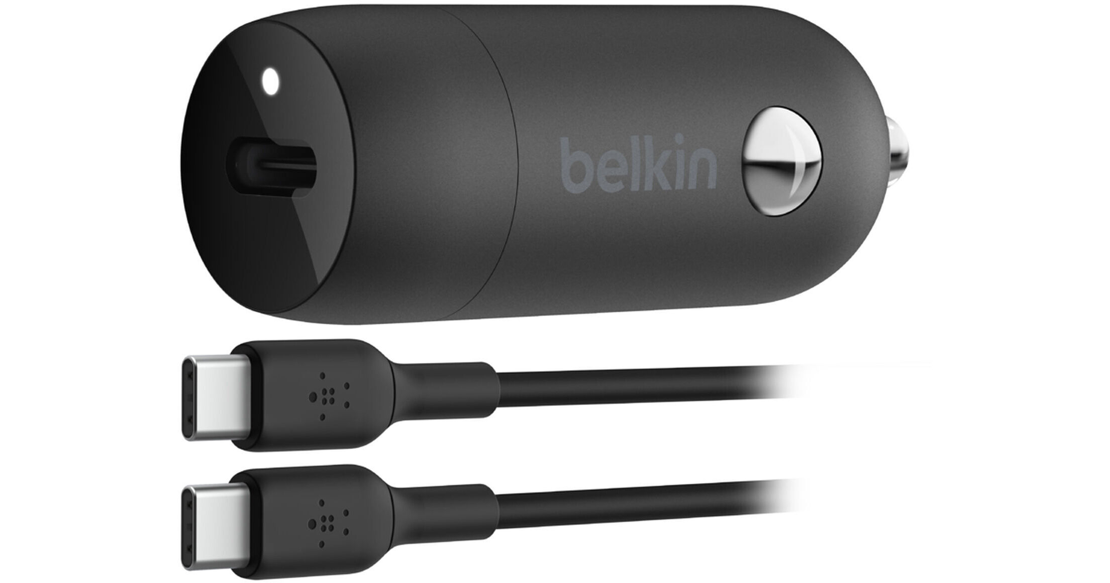 Belkin USBC Car Charger with USBC Cable (30W) CCA004BT1MBKB6