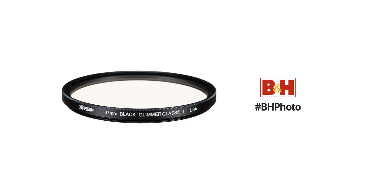 Tiffen Black Glimmerglass Camera Filter (67mm, Grade 1) 67BLKGG1
