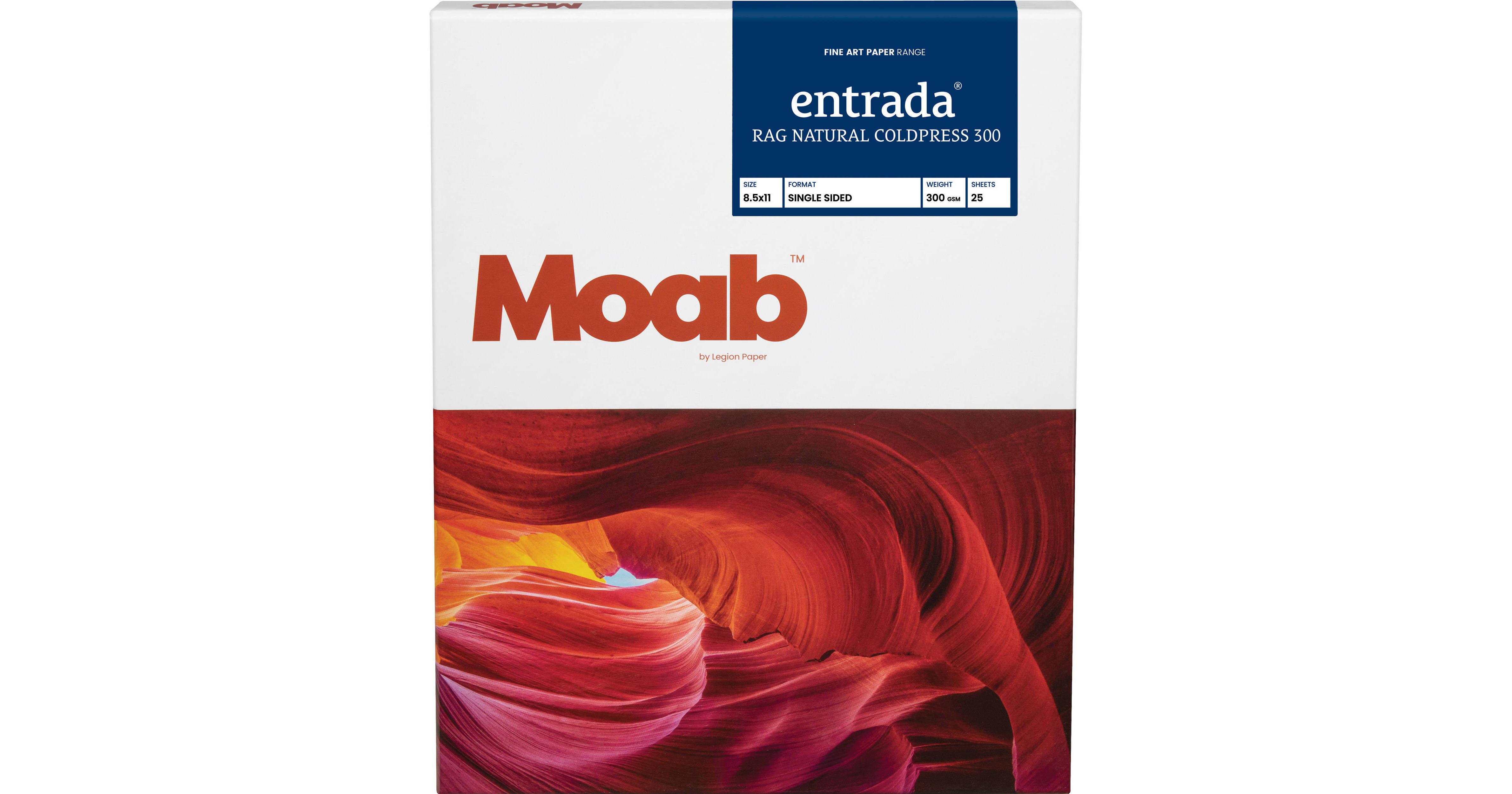 Moab Entrada Rag Natural Coldpress 300 (8.5 x 11