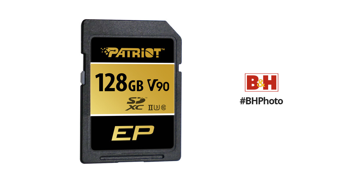 Patriot V90 SDXC UHS-II U3 Class 10 SD Card