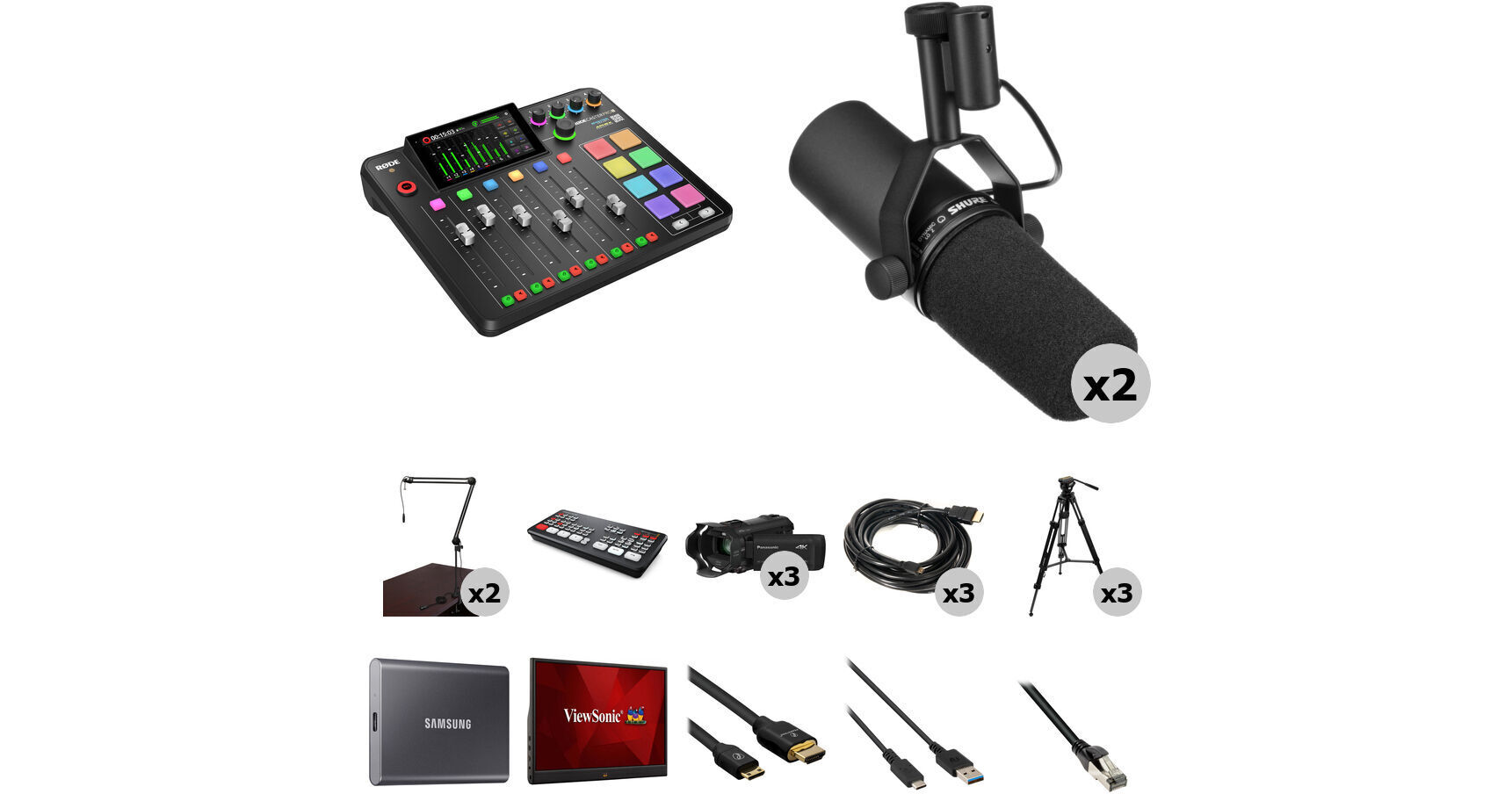 RODE RODECaster Pro II with Complete Portable Streaming