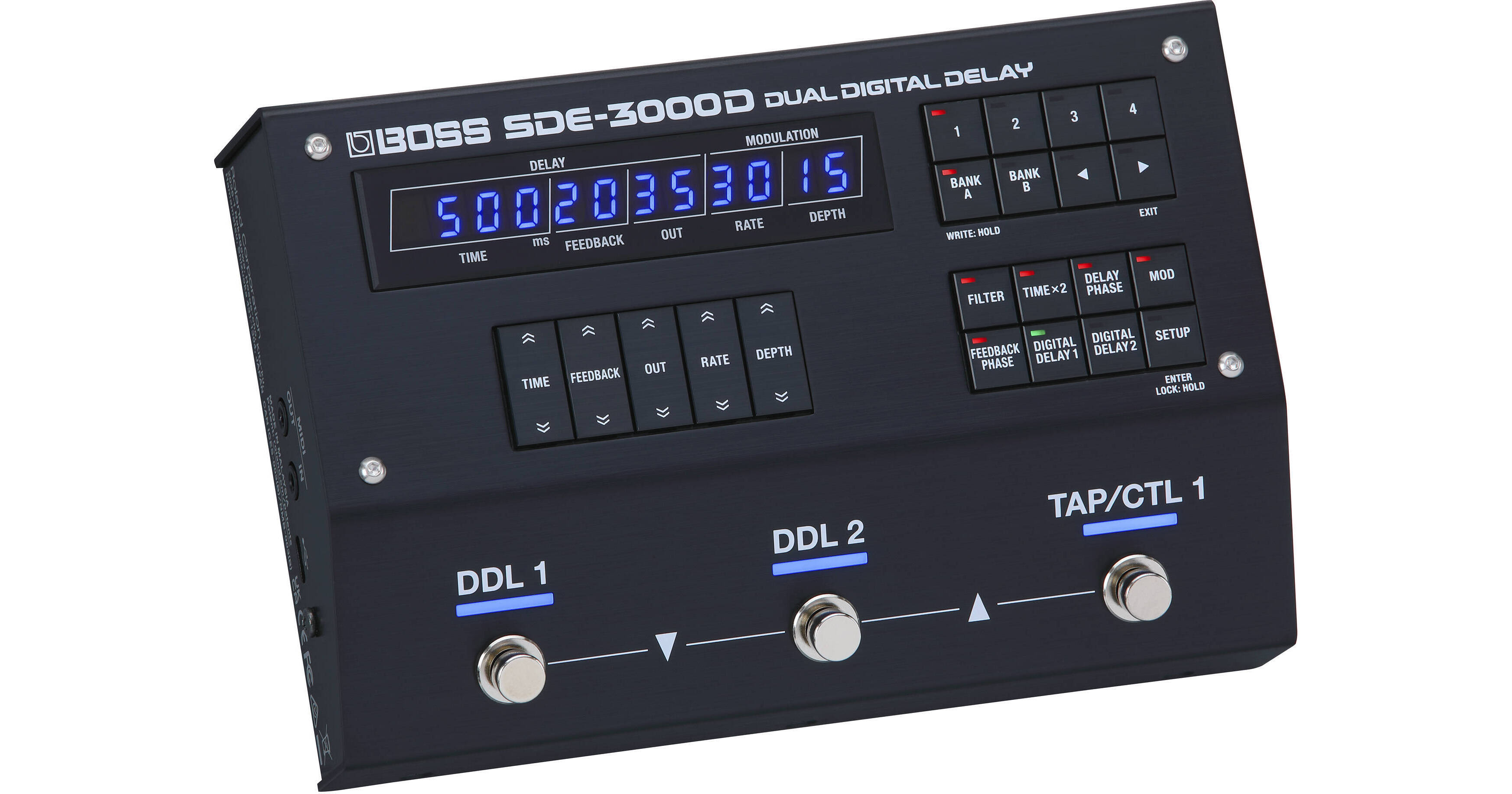 BOSS SDE-3000D Dual Digital Delay Effect Pedal SDE-3000D B&H