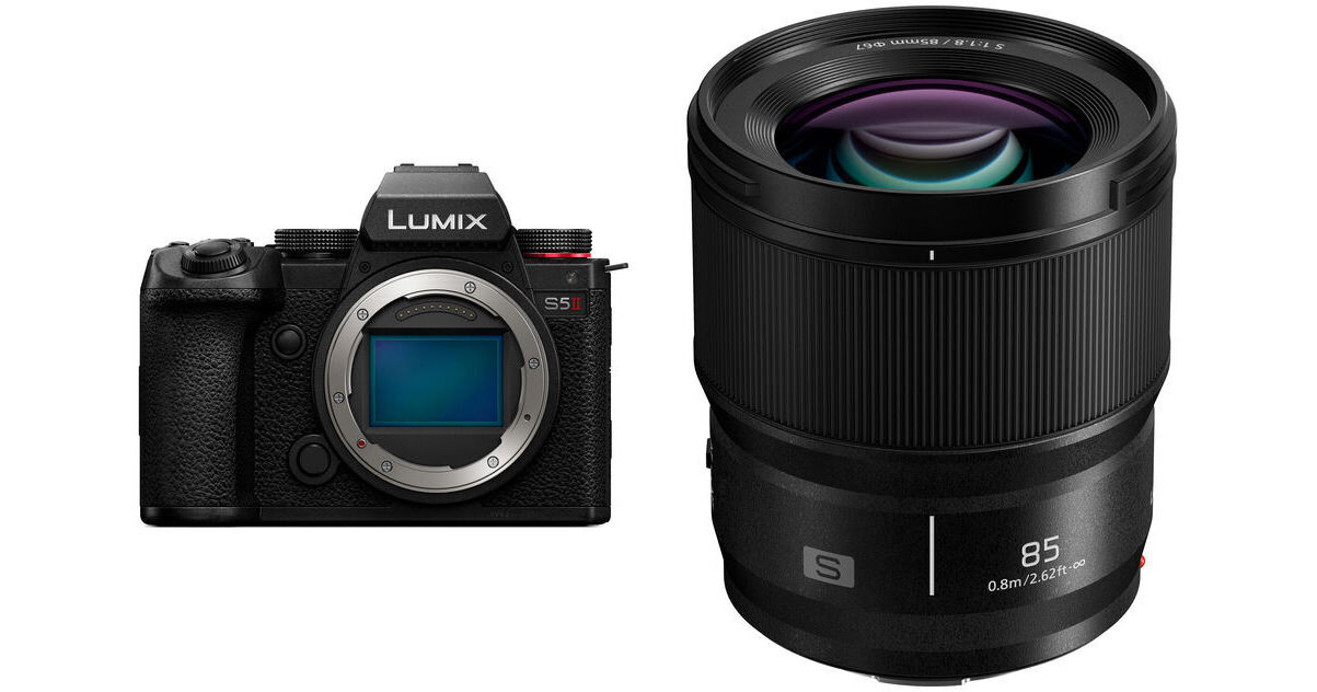 Panasonic Lumix S5 II Mirrorless Camera With 85mm Lens Kit B&H