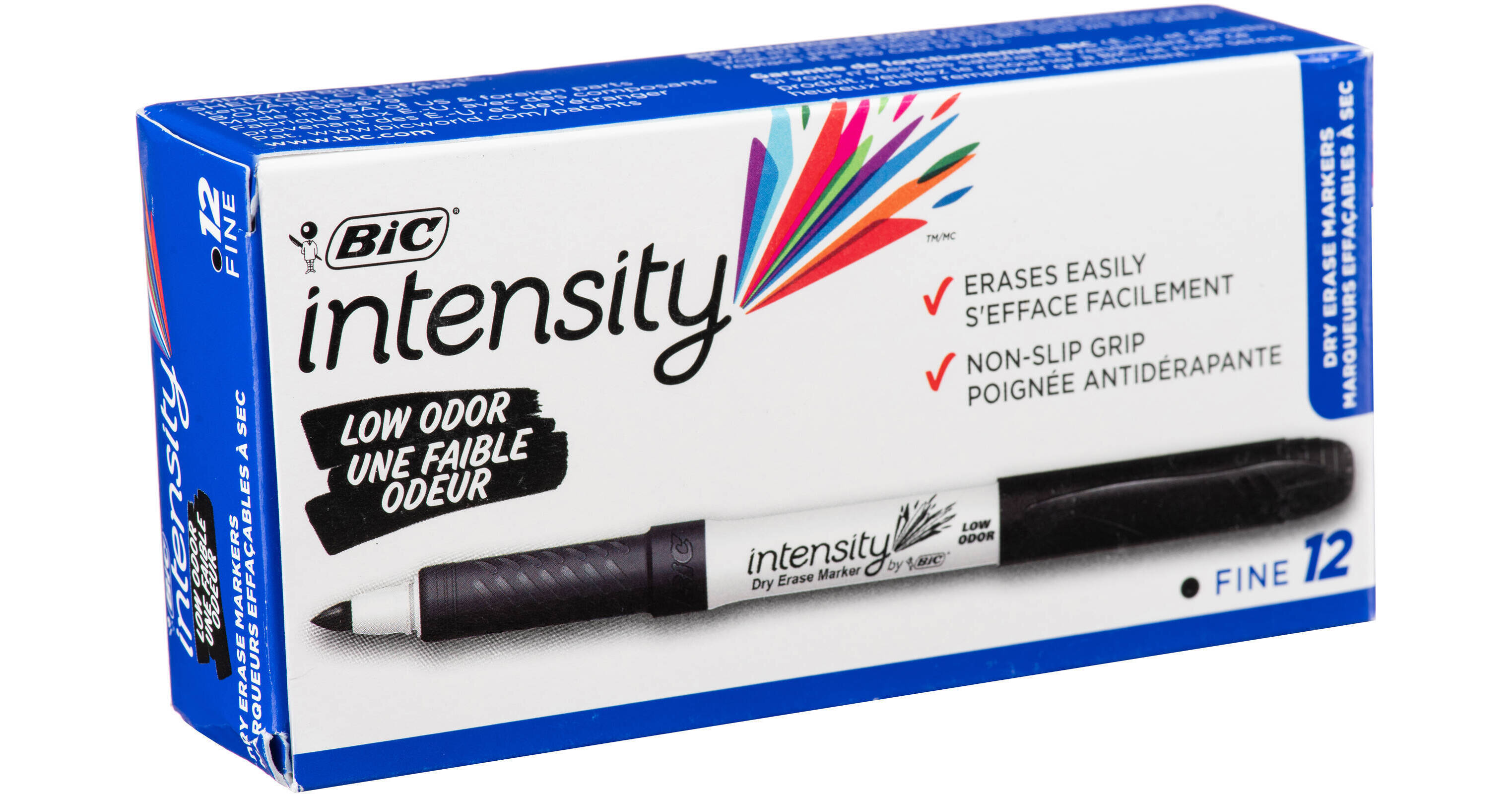BIC Intensity Low Odor Dry Erase Pocket Marker Fine GDE11BLK