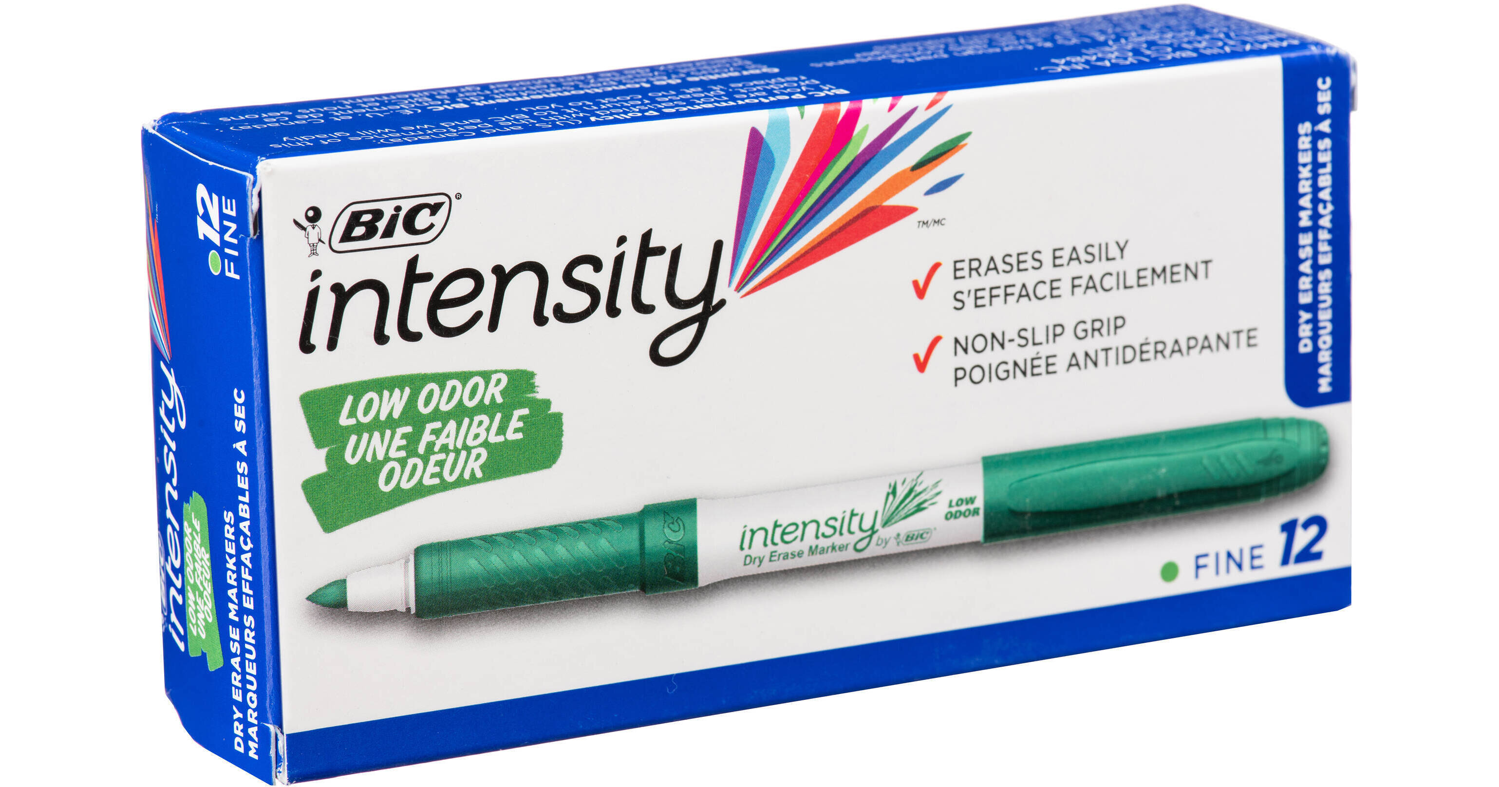 BIC Intensity Low Odor Dry Erase Pocket Marker Fine GDE11GRN