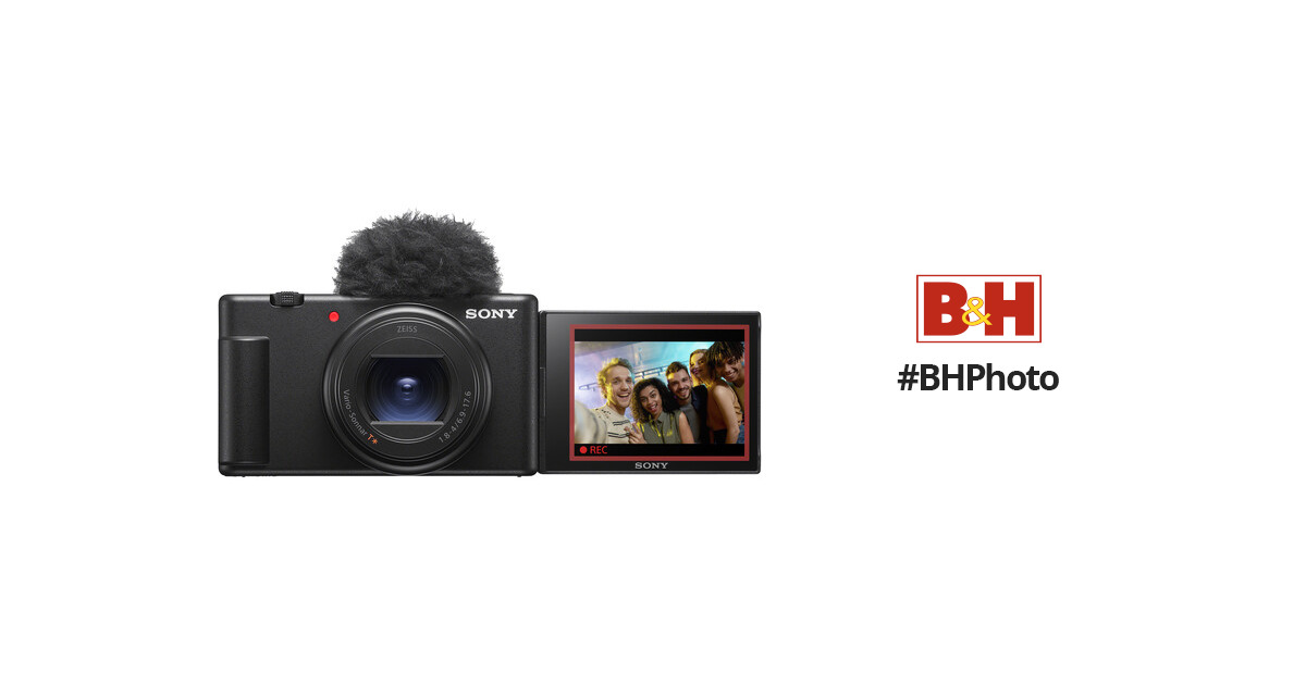 Sony ZV1 II Digital Camera (ZV1 II ZV1M2/B Black Camera Body) B&H