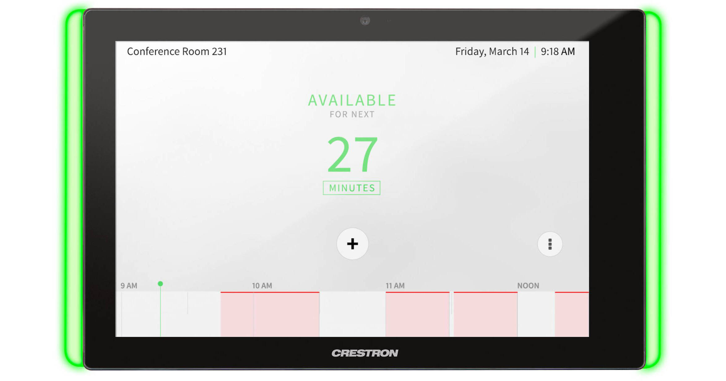 Crestron Room Availability Light Bar for TSS10, TSW1060LBB B&H