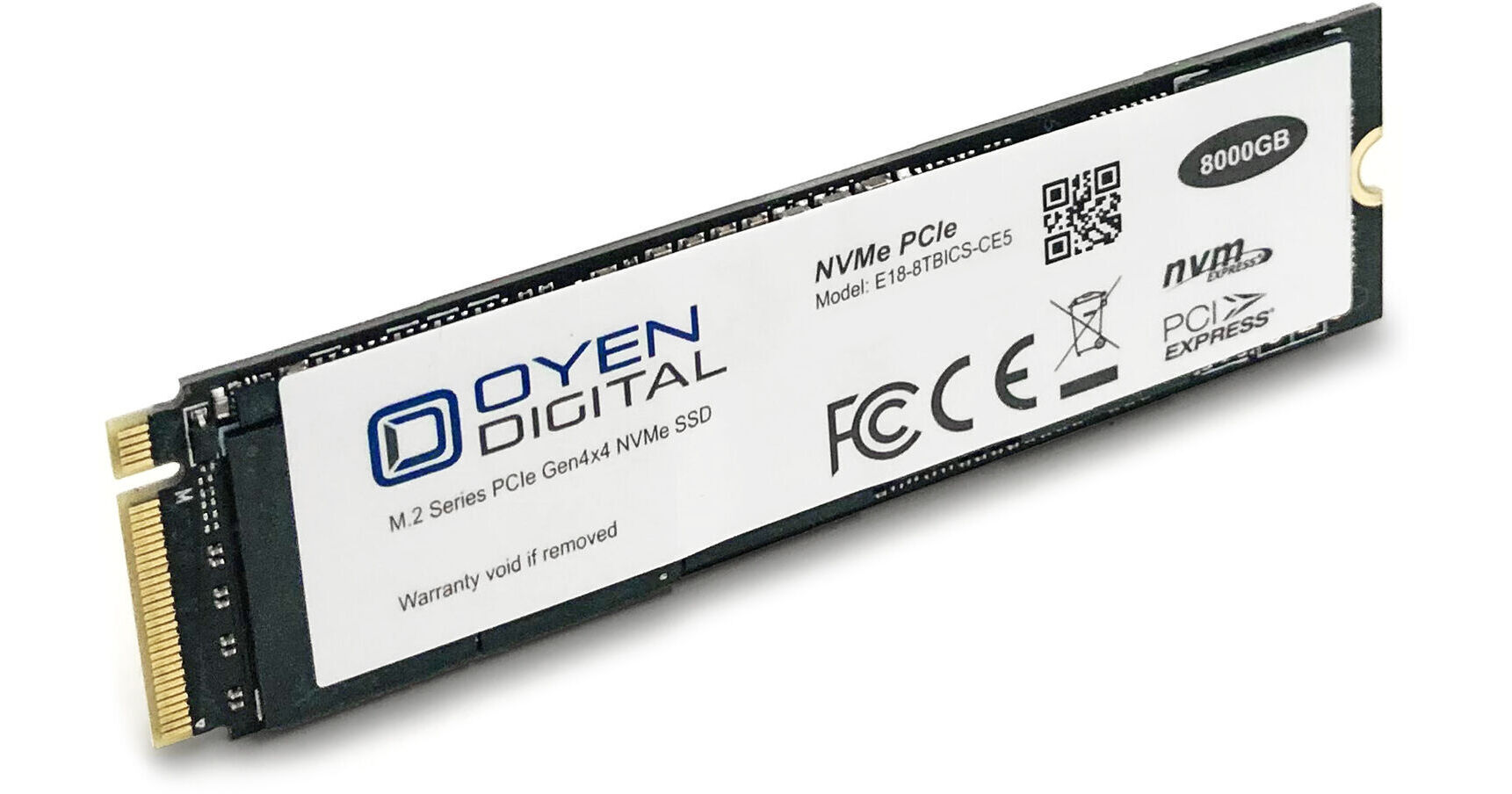 Oyen Digital: Oyen Digital 8TB NVMe M.2 2280 Gen4 PCIe TLC Solid State  Drive SSD