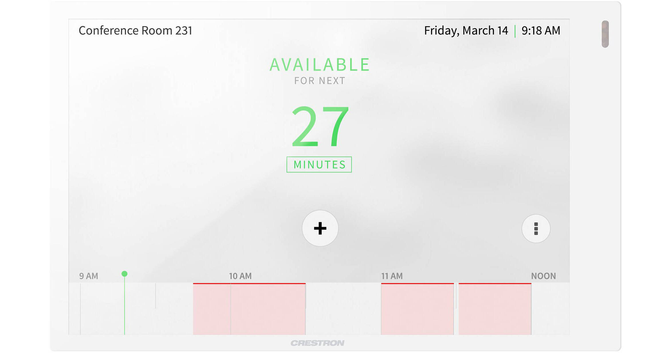 Crestron 7 Room Scheduling Touchscreen White Tss 770 W S Bandh