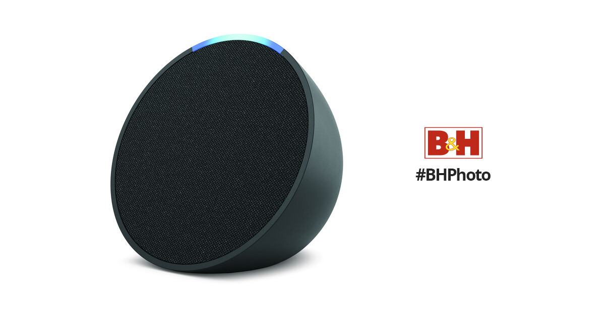 Echo Pop Compact Bluetooth Smart Speaker with Alexa Black C2H4R9 New NWB  👀🔥 840268907235