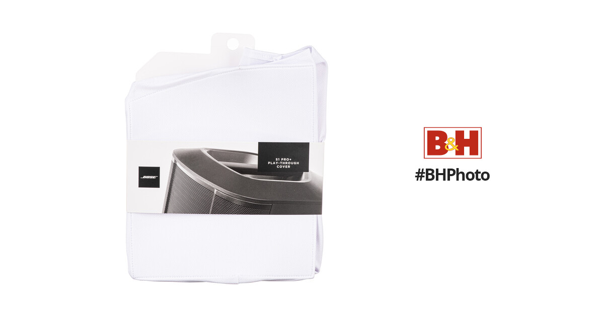 S1 Pro Plus Play-Through Cover - White : Accessoires (Housses, Pieds) Bose  - Univers Sons