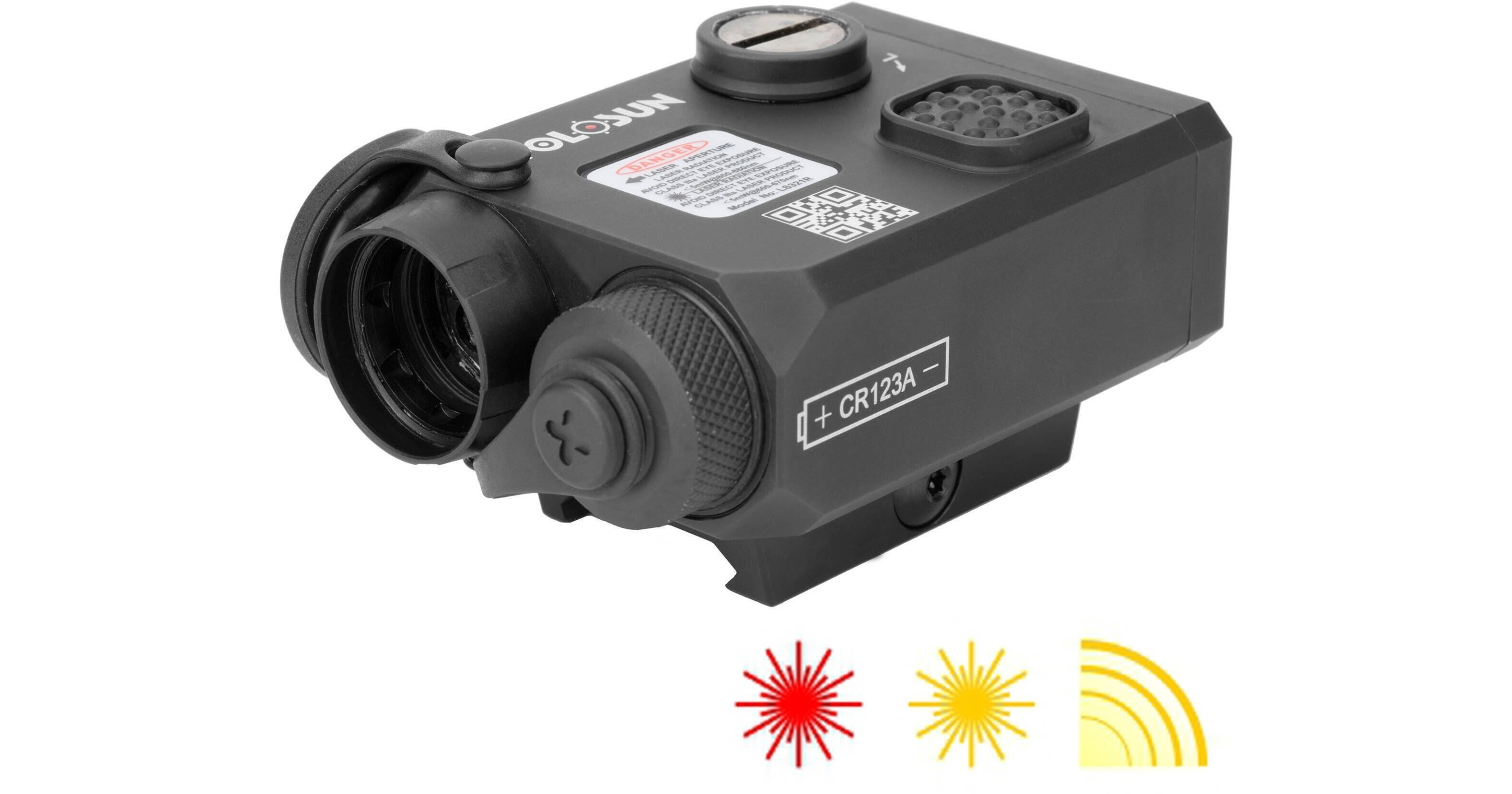 Holosun LS321 Red & IR Laser with IR Illuminator for Rifles