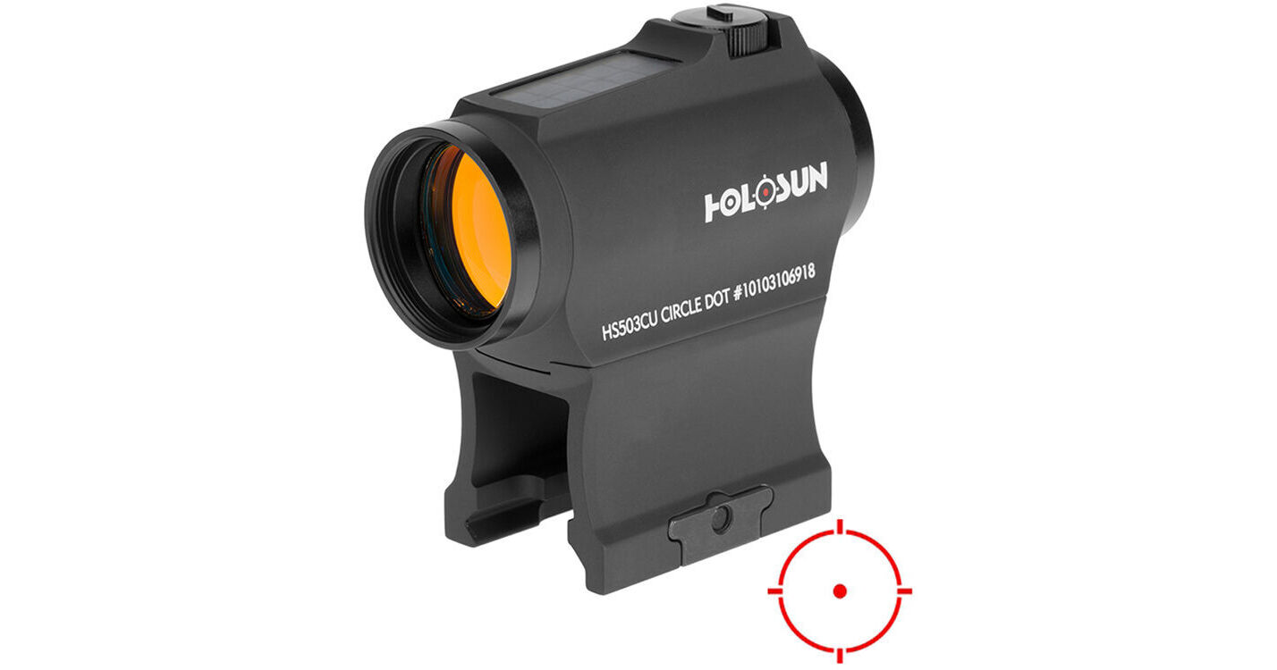 Holosun HS503CU Solar Micro Sight (Red Circle-Dot Reticle)