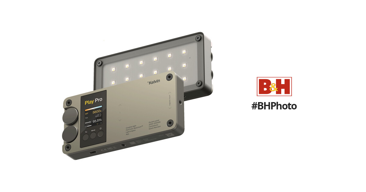 Portable Lighting Solution: The Kelvin Play Pro RGBACL LED Creative Panel Light thumbnail
