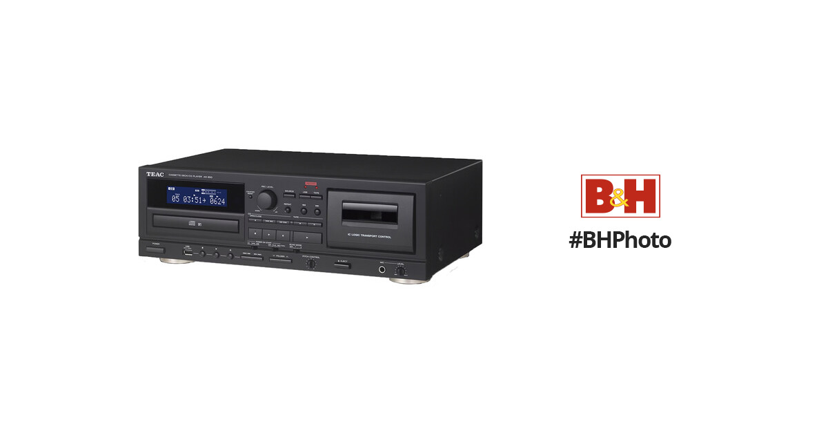 Teac AD-800 - Platine cassette K7 + Lecteur CD & USB noir