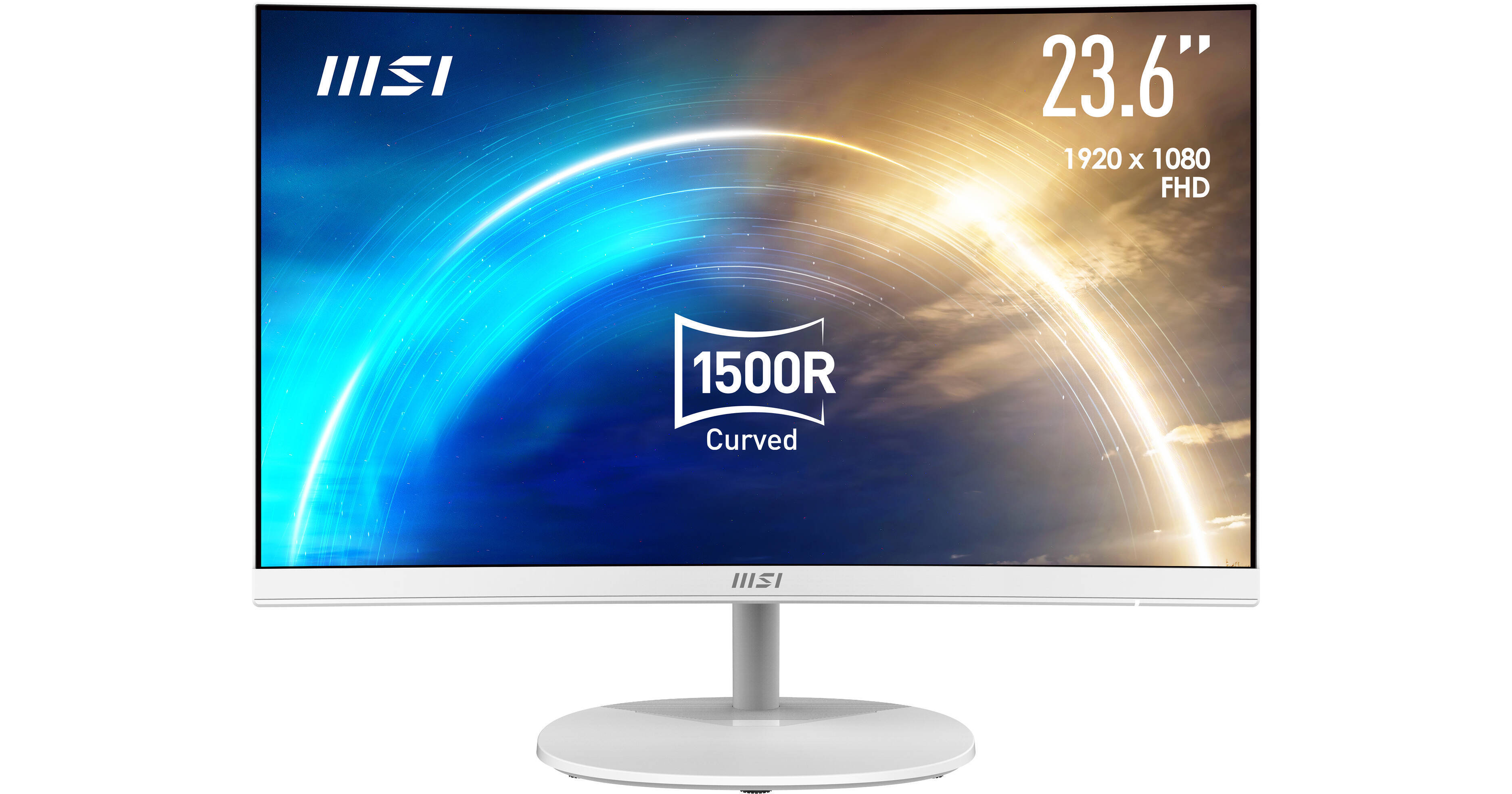 MSI PRO MP241CA 23.6 Curved Business Monitor (White)