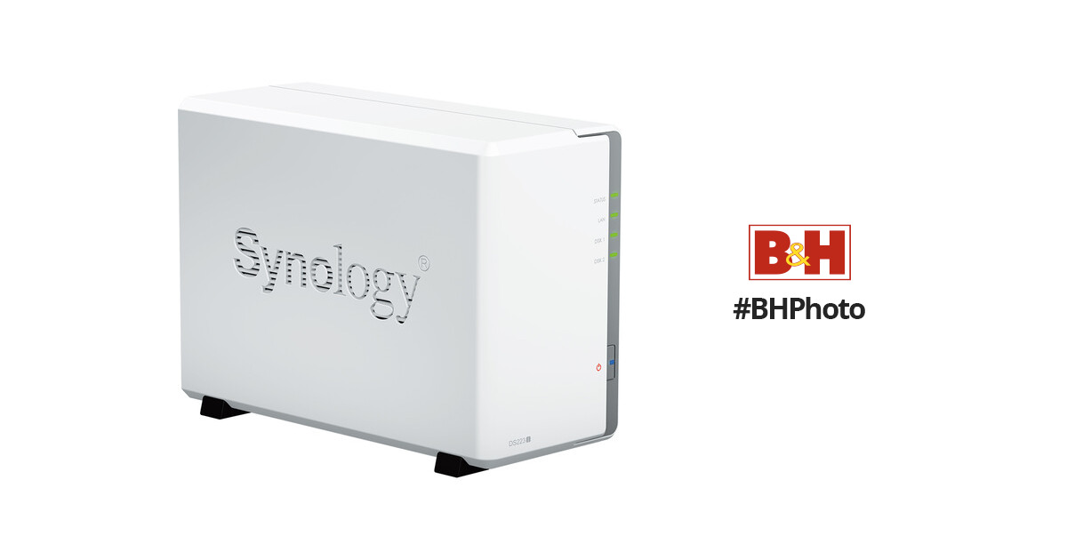 Synology DS223 2-Bay 8TB NAS w/ 2x4TB HAT3300 Plus Hard Drive Bundle