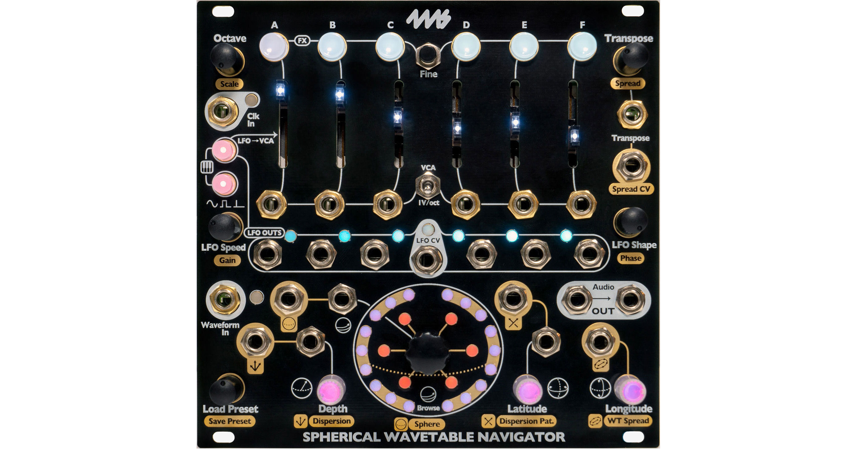 4ms Spherical Wavetable Navigator Eurorack Module (26 HP) SWN