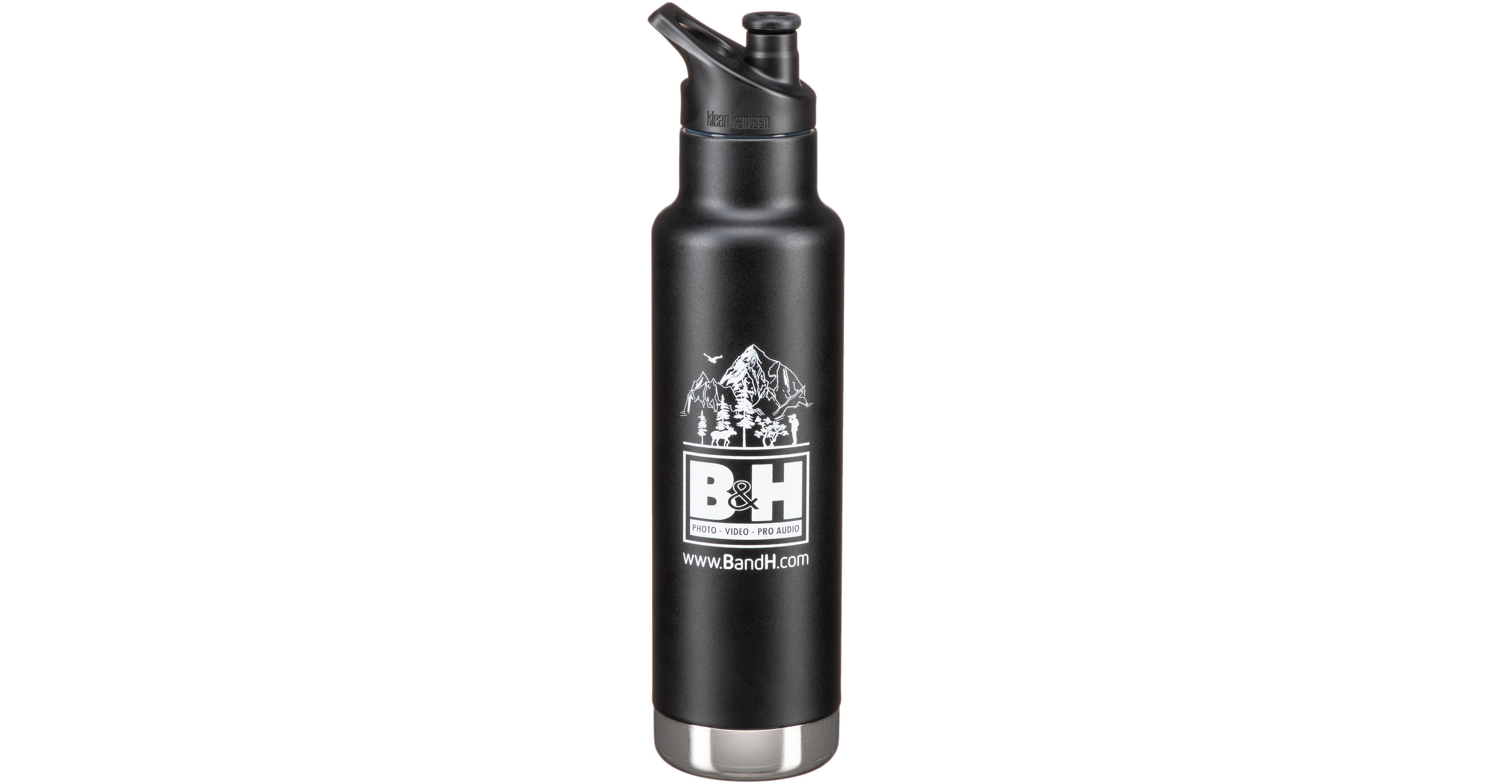 Klean Kanteen Insulated Classic Water Bottle with B&H Logo (20 oz, Matte  Black)