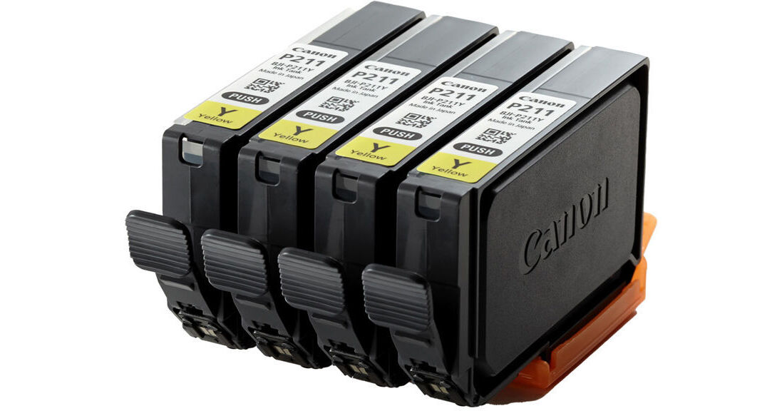 Canon BJI-P211Y(4P) Yellow Ink Cartridge for CX-G2400/LX-D1300 (4-Pack)