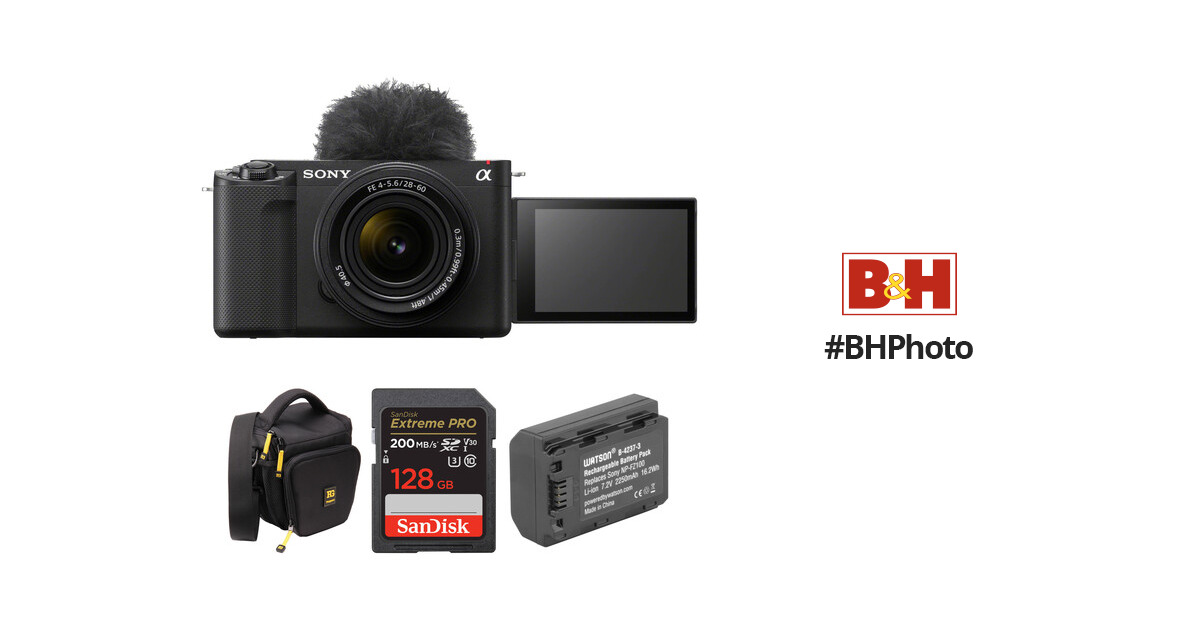 Sony ZV-E1 Mirrorless Camera with 28-60mm Lens (Black) by Sony at B&C Camera