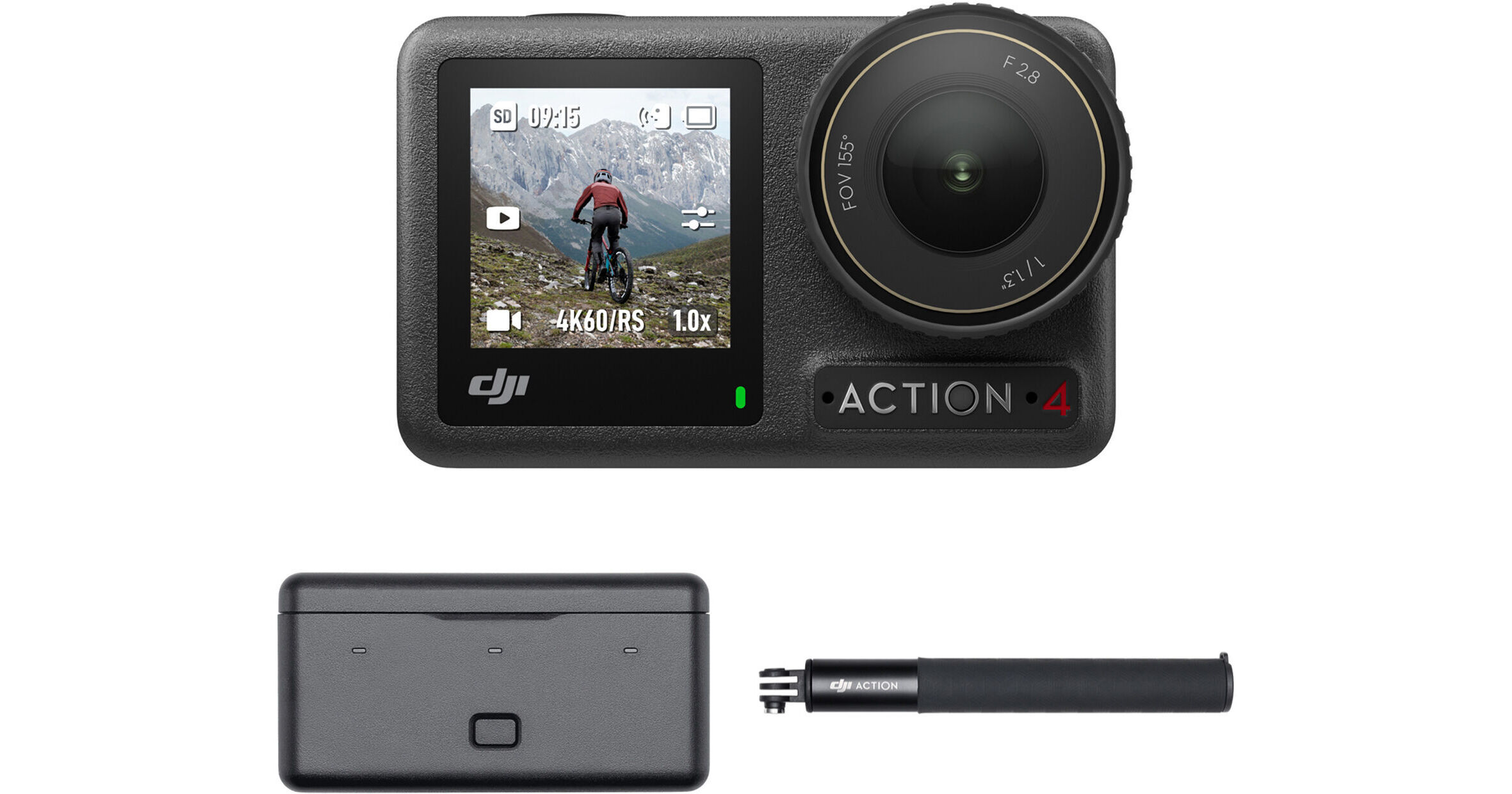 DJI Osmo Action 4 Standard Combo 4K Ultra HD action camera with dual  touchscreens, Wi-Fi®, and Bluetooth® at Crutchfield