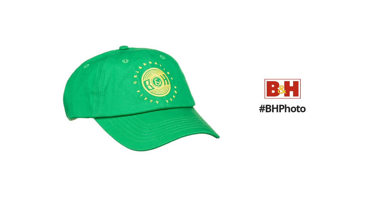 B&H Photo Video Logo Baseball Cap (Green, Special 50th Anniversary Edition)