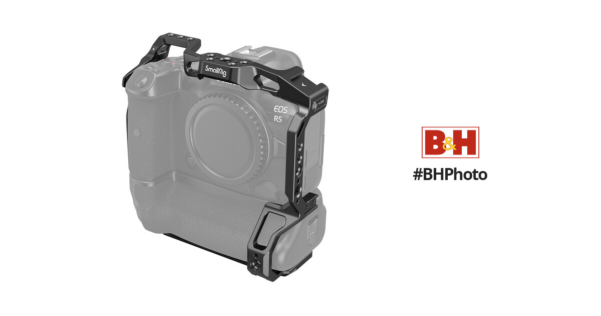 SmallRig Cage for Canon EOS R5 / R6 / R5C / R6 Mark II with BG-R10 Battery  Grip 3464B