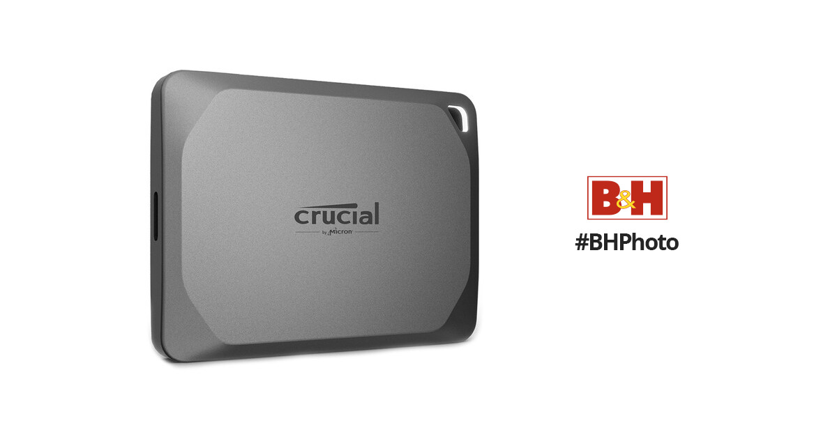 Crucial X9 Pro 1TB External USB-C SSD Space Gray CT1000X9PROSSD9