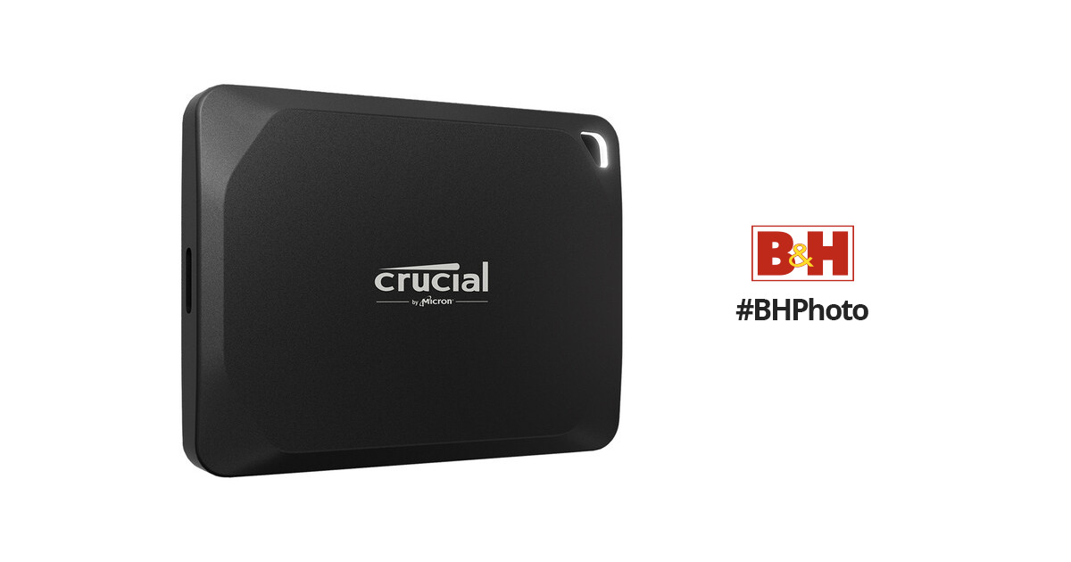 Crucial X10 Pro 4TB USB-C External SSD Black CT4000X10PROSSD9