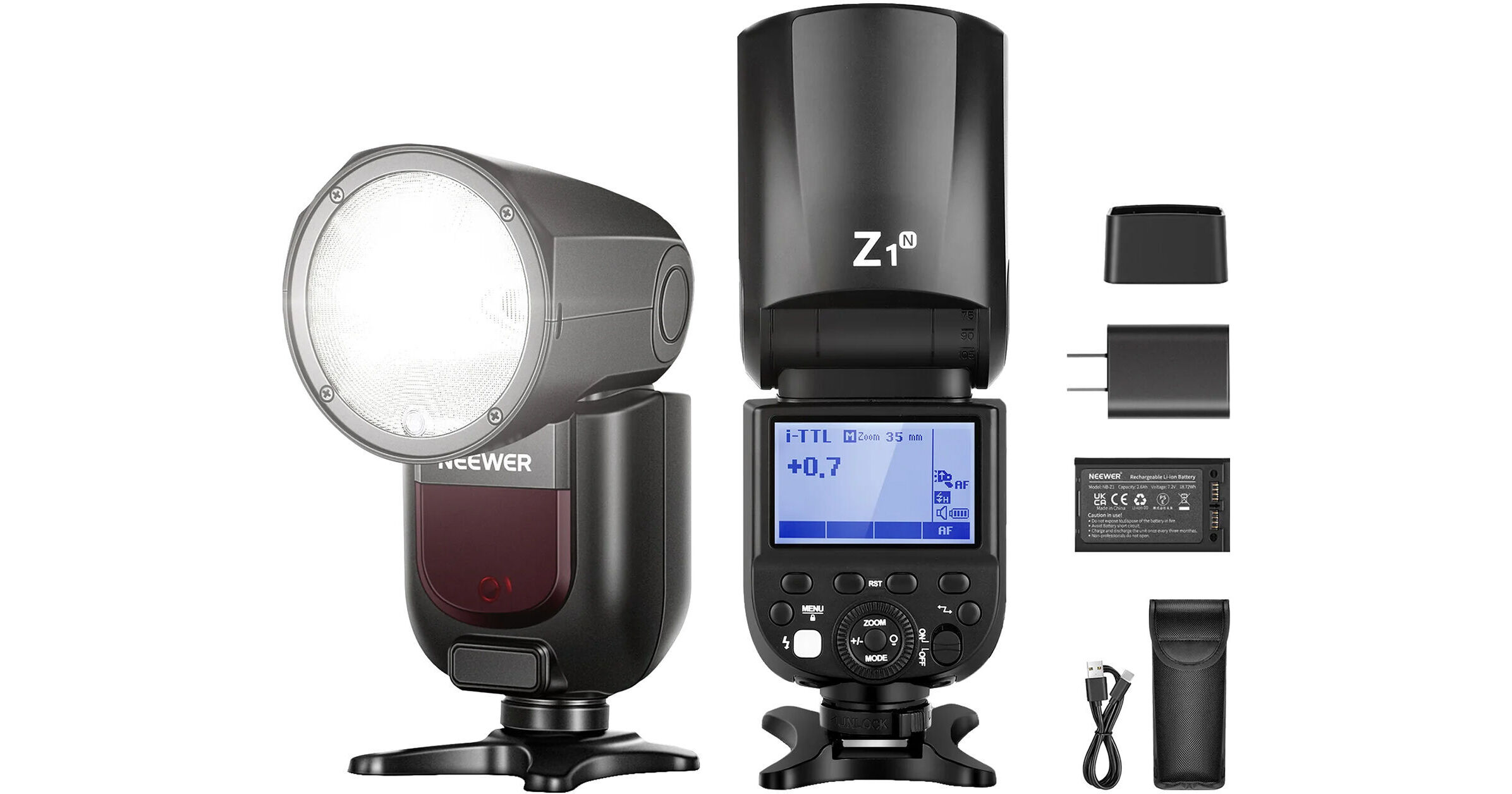 Neewer Z1N TTL Round Head Flash Speedlite for Nik 66601351 B&H
