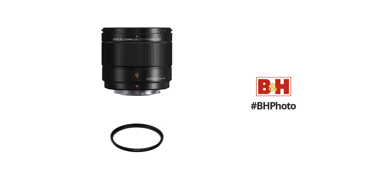 Panasonic Leica DG Summilux 9mm f/1.7 ASPH. Lens with UV Filter Kit (Micro  Four Thirds)