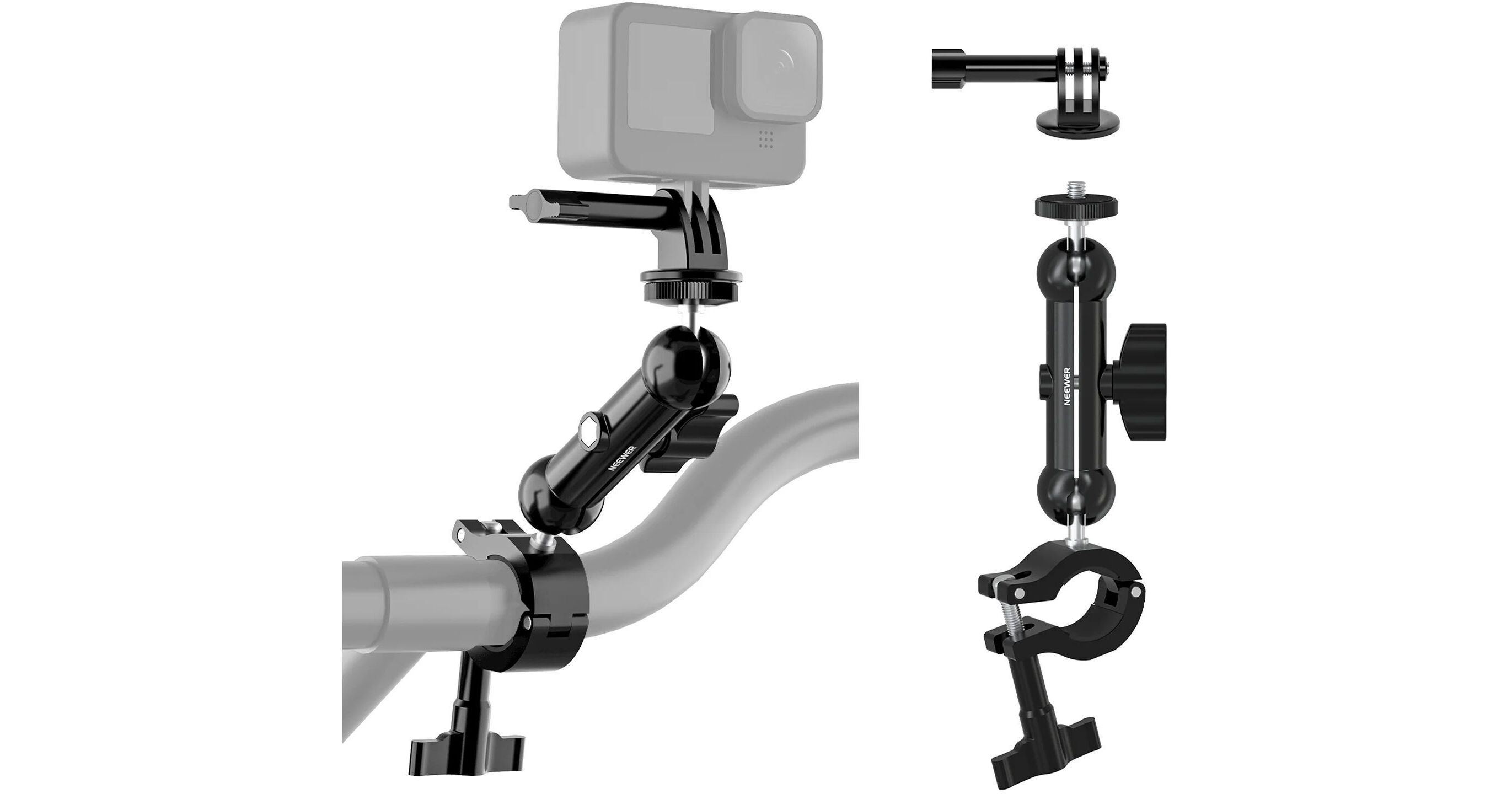 Neewer Action Camera Handlebar Mount for GoPro Hero11, 66601465