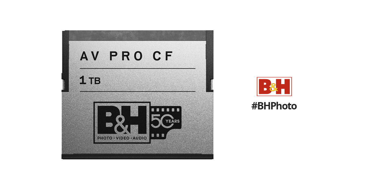 Angelbird 1TB AV Pro CF CFast 2.0 Memory Card (Special 50th Anniversary  Edition)