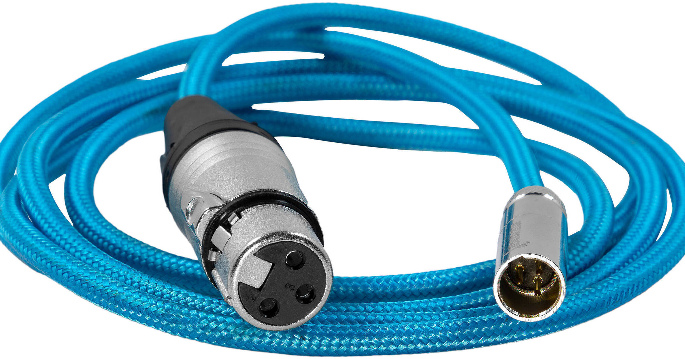 Kondor Blue Cable XLR corto de 45cm XLR3F a XLR3M flexible