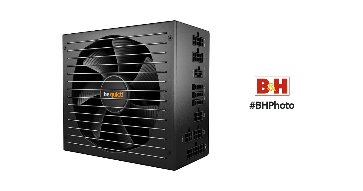 be quiet! BN516 Straight Power 12-1000w 80 Plus Platinum, ATX 3.0, Modular  Power Supply, for PCIe 5.0 GPUs and GPUs with 6+2 pin connectors, Silent
