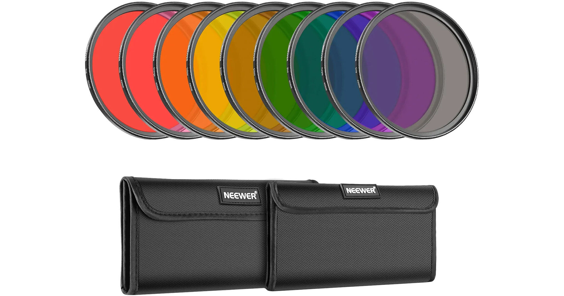 Neewer Full Color Lens Filter Kit (55mm, 9Pack) 66601927 B&H