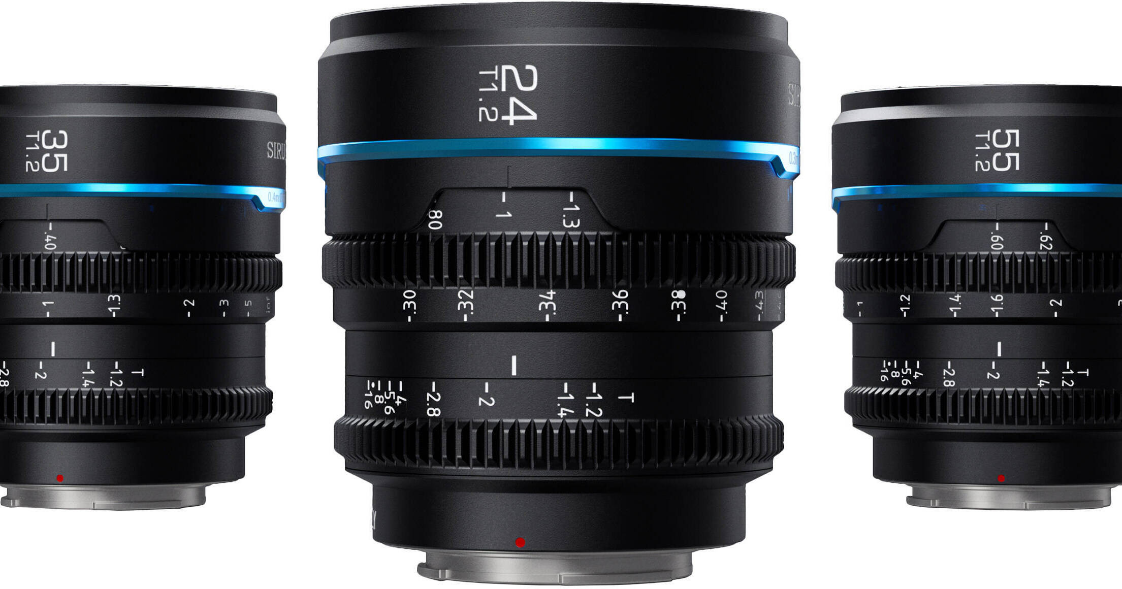 Sirui Night Walker T1.2 S35 Cine 3-Lens Set (RF-Mount, Black)