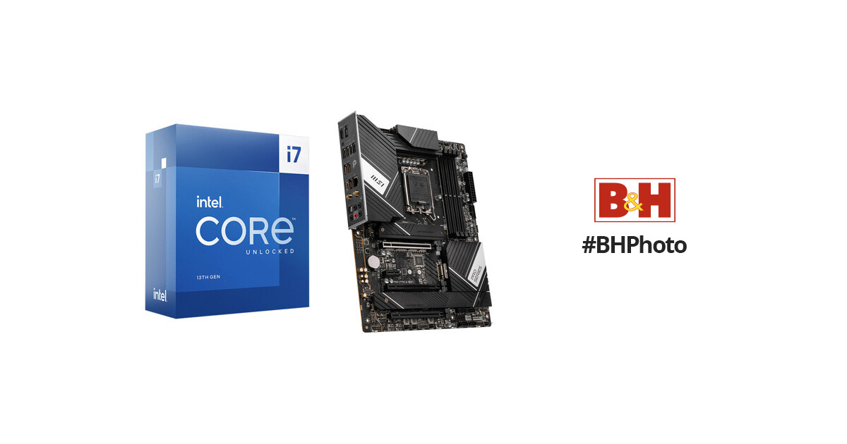 Intel Core i7-13700K 3.4 GHz 16-Core LGA 1700 Processor & MSI Z790-A WIFI  ATX Motherboard Bundle