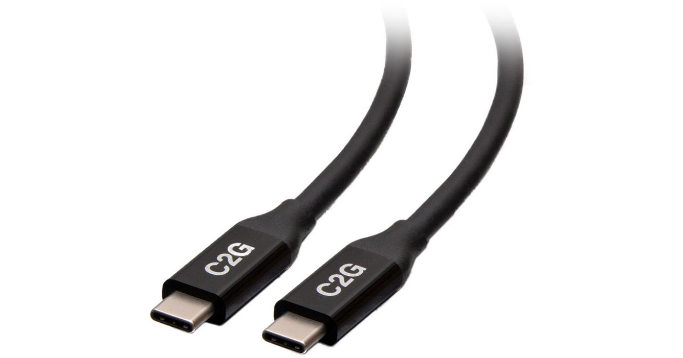 C2G USB4 USB-C Male To USB-C Male Cable (3.3') C2G28878 B&H