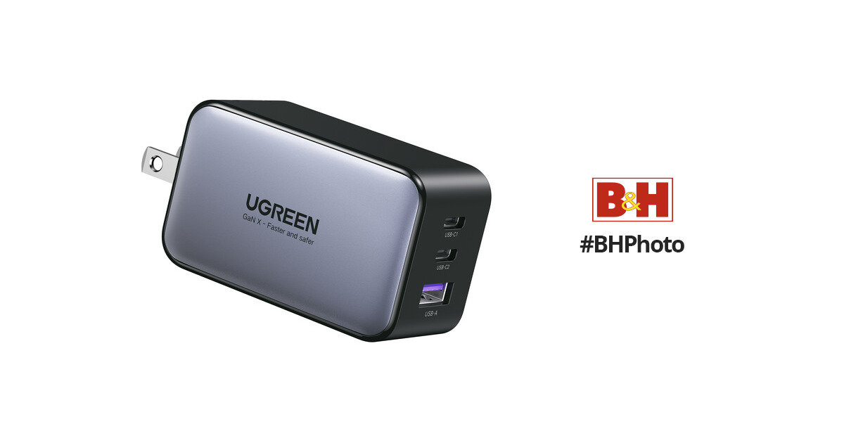 UGREEN 65W GaN Fast Charger Quick Charge 4.0 3.0 USB C PD USB
