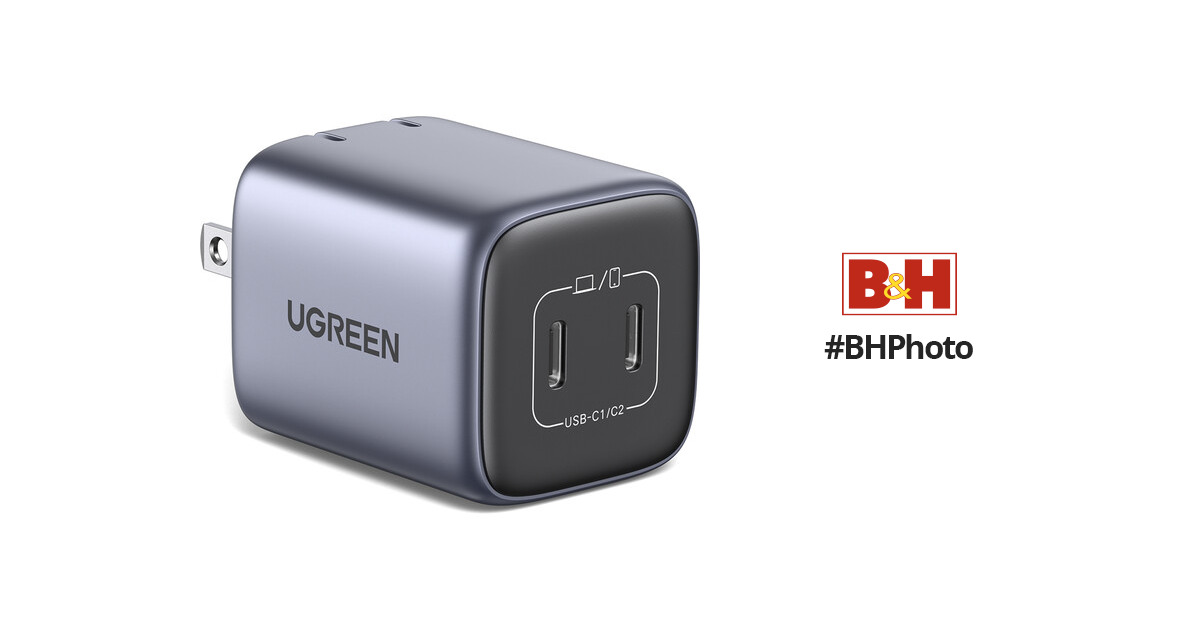 AliExpress: UGREEN Cargador 2 Puertos USB C 45W GaN 