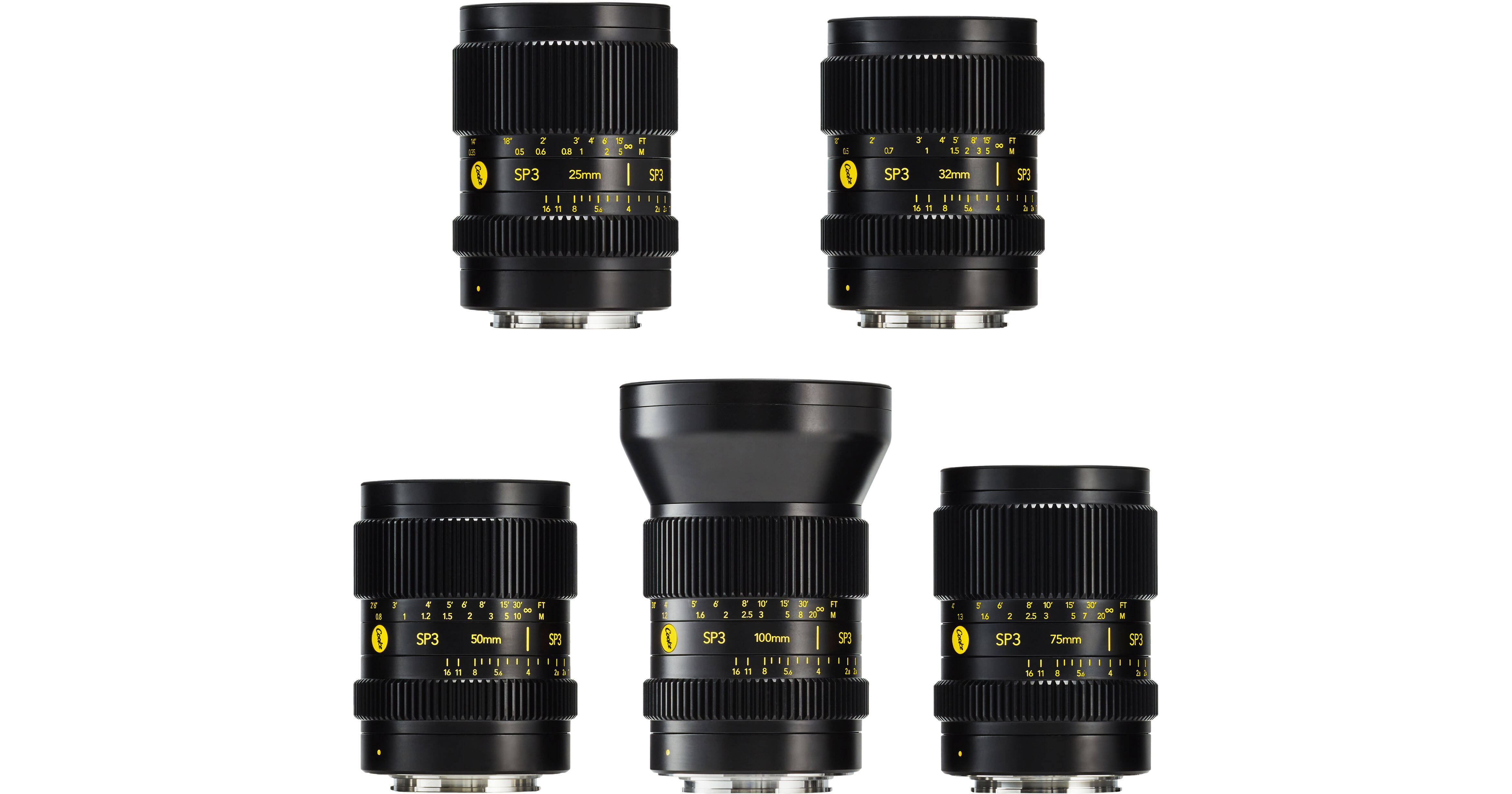 Cooke SP3 Full-Frame 5-Lens Prime Set SP3 5-WAY B&H Photo Video