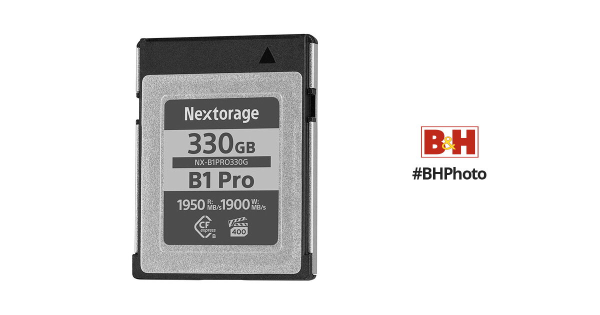 Nextorage 330GB NX-B1PRO Series CFexpress Type B Memory Card