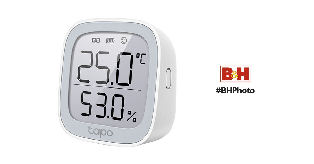 TP-Link Tapo Temperature and Humidity Sensor Kit: Temperature Sensor Tapo  T315 + Hub Tapo H100 (2.7 E-Ink Display, Swiss-Made Sensor | Long-Lasting
